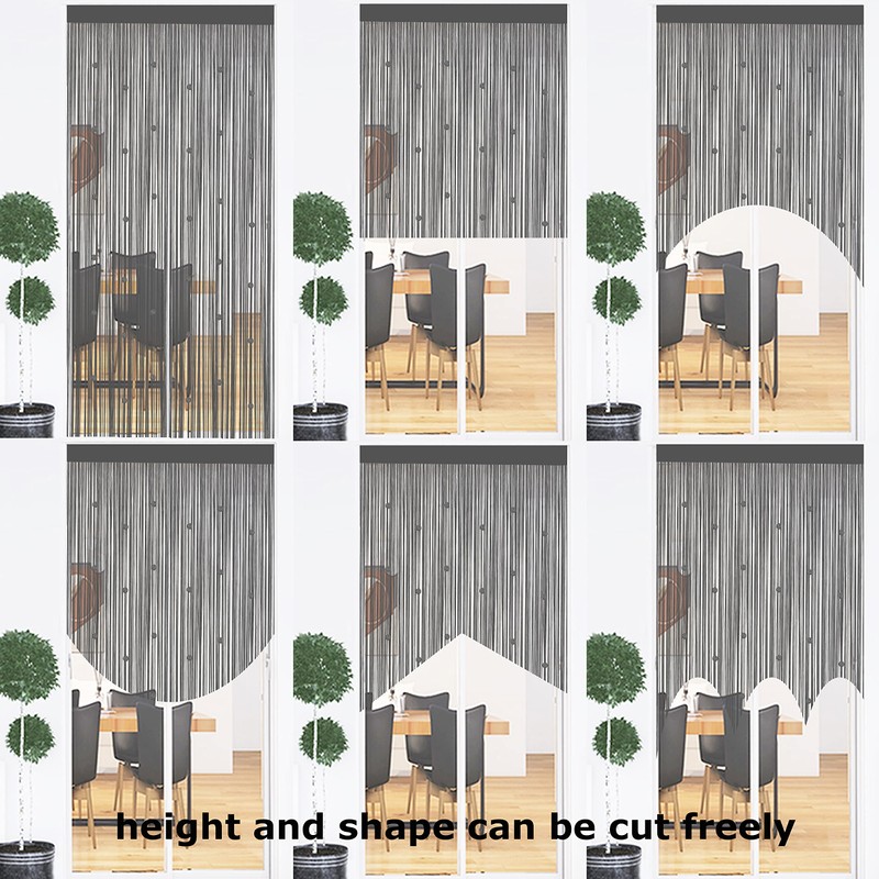 Taiyuhomes Bead String Curtains Door Fly Screen Curtain Beaded Curtain