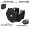 Comphic 4-Piece Magnetic Mop Broom Holder, Strong Broom Mop Holder