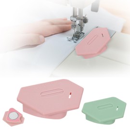2Pcs Upgraded Magnetic Seam Guide for Sewing Machine with Scale, Suitable for Sewing Straight and Curves, Quilting Accessories Sewing Accessories for Most Magnet Sewing Machines- 2 Colors