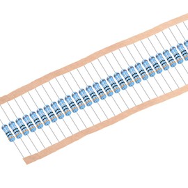 sourcing map 30Pcs 3 Ohm Resistor, 2W 1% Tolerance Metal Film Resistors, Lead, 5 Bands for DIY Electronic Projects and Experiments
