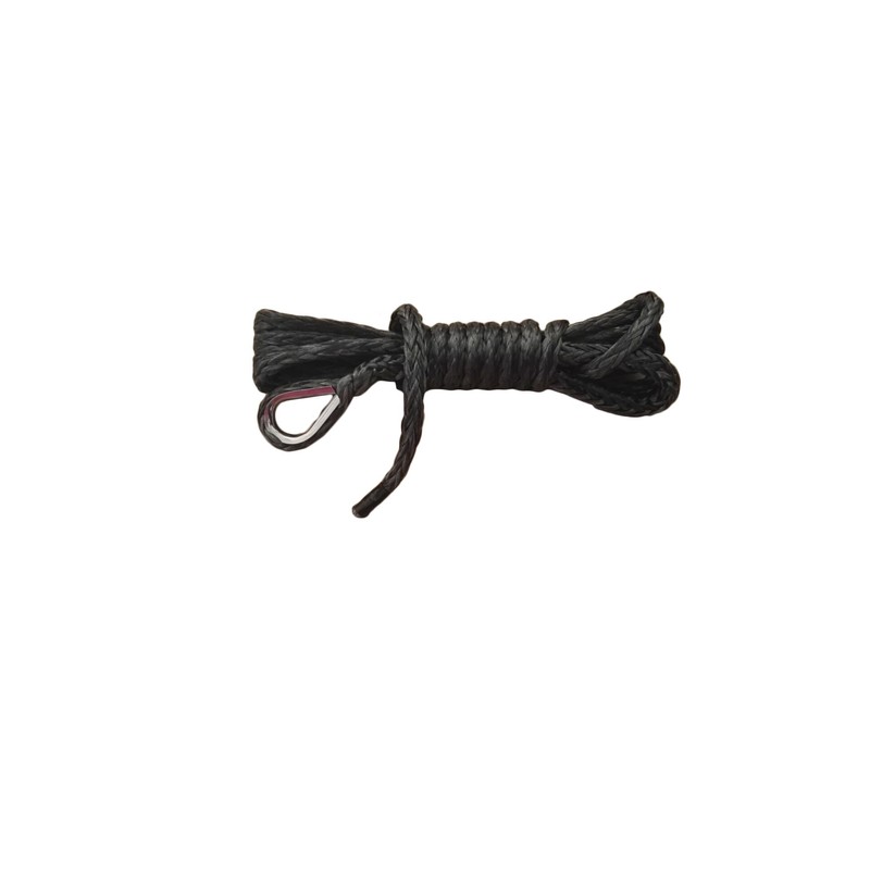 QIQU 1/4"*10ft ATV Snow Plow Lift Rope,Synthetic Winch Rope,Boat Winch