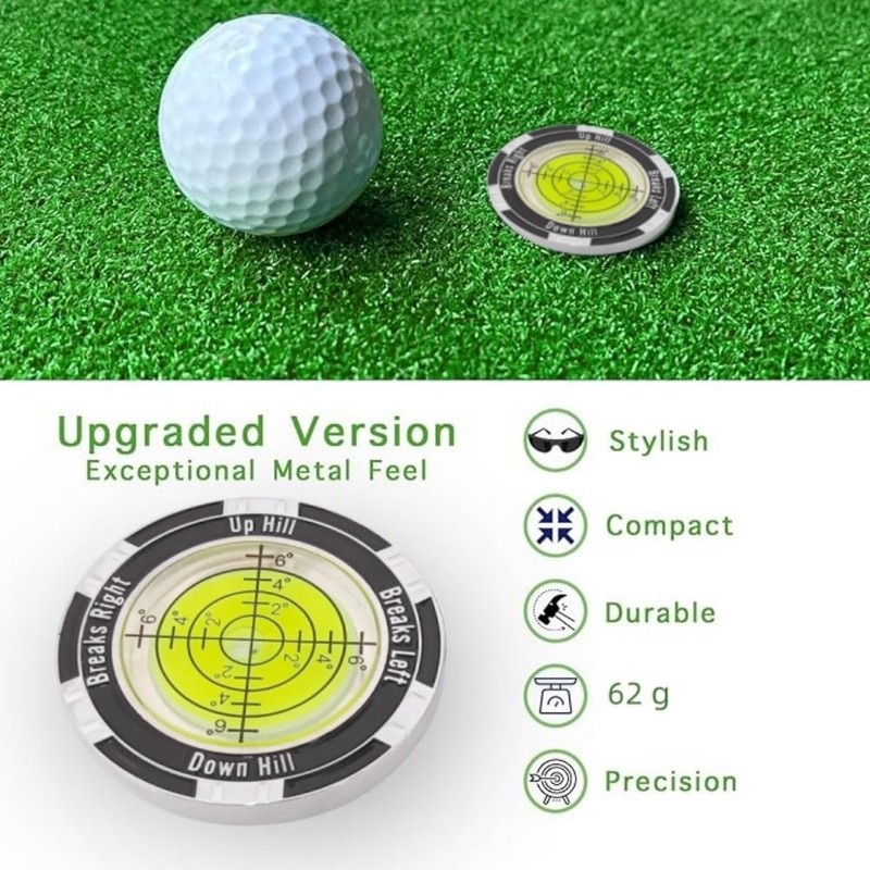 Golf Green Slope Reader, Golf Ball Marker,High Precision Golf Putting