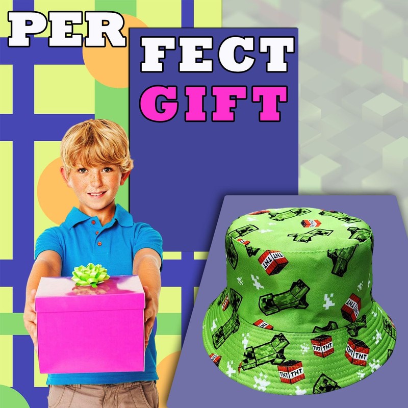 Yisound123 Reversible Bucket Hat