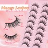 Ahrikiss Manga Lashes Wet Look Wispy Anime False Eyelashes 8