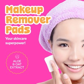 BeYoutiful FreshFace Makeup Remover Face Wipes for Teens and Kids, 60 Make Up Remover Pads, Gentle, Safe Non-Toxic Skincare, Vegan, Vitamin C & Citrus Extracts