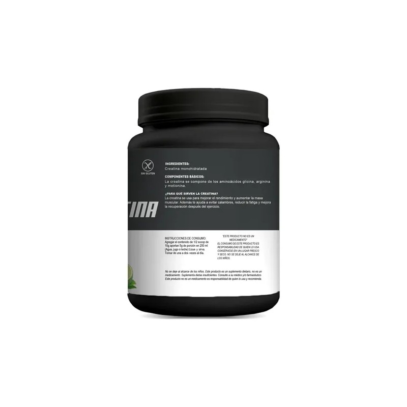 Creatina Monohidratada 500g Vitron Protein 100servis Polvo