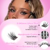 AILAISHI Lash Clusters Kit, DIY Cluster Eyelash Extensions 5‑18mm,144pcs Fluffy