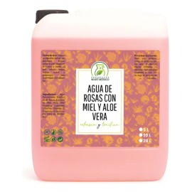 Agua De Rosas, Miel & Aloe Vera Hidratante Facial 5 Litros