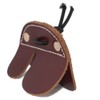 TOPARCHERY Cow Leather Archery Finger Tab Brief Finger Guard Brown
