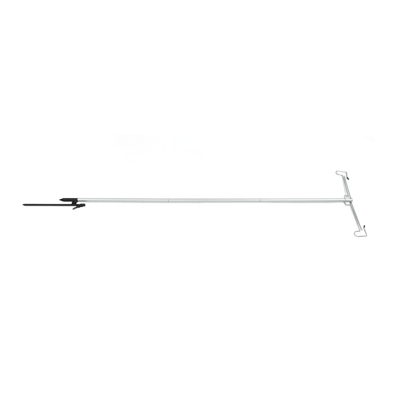 Camping Lamp Pole Retractable Double Light Hooks Retro Style Metal