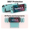 TIKOdirect Protective Case for Switch 2, Hard PC Slim Dockable