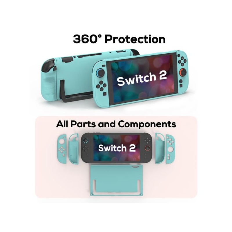 TIKOdirect Protective Case for Switch 2, Hard PC Slim Dockable