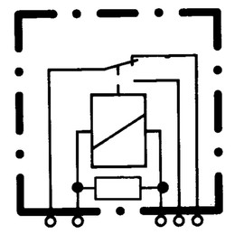 HELLA 4RD 933 332-081 Relay, main current - 24V - 5-pin connector - Changeover Contact - with holder/with suppression diode