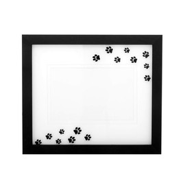 Brillibrum Design Photo Frame Dog Cups Paw Print Picture Frame Dog Photo Frame Paw Prints Format 10 x 15 cm Desired Engraving Pet Memory Frame (without Engraving, Version 3)