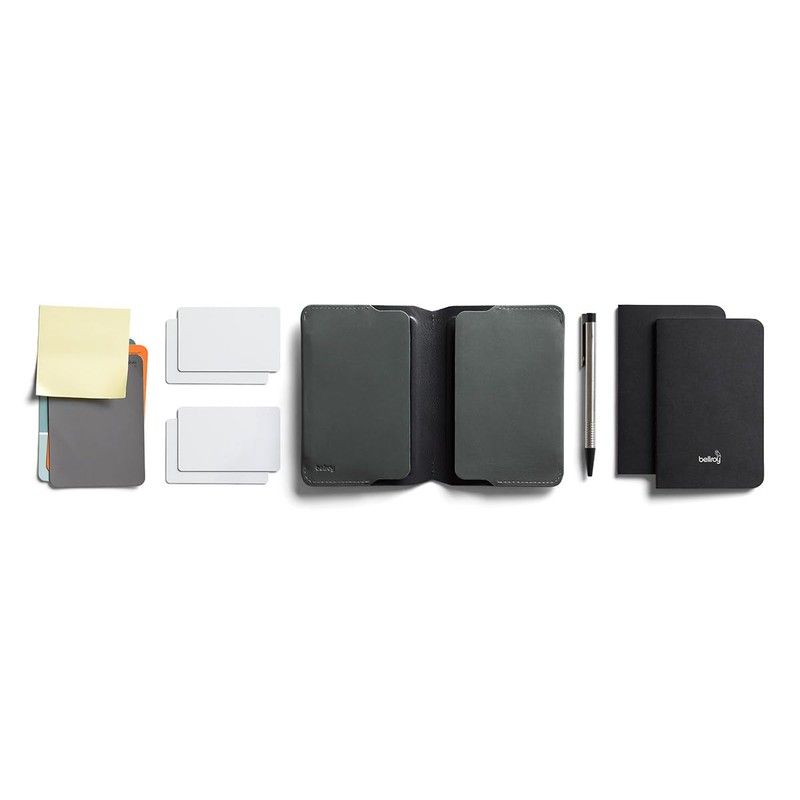 Bellroy Notebook Cover (leather folio for notebook) - Everglade