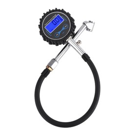Medidor de Presión de Llantas Digital - Precisión Profesional - Inflador de Llantas de 200 PSI Medidor de Presión Digital Pantalla LCD Universal para Automóviles, Motocicletas, Camiones