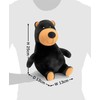 Mousehouse Gifts Big Belly Black Bear 10 inch Soft Toy