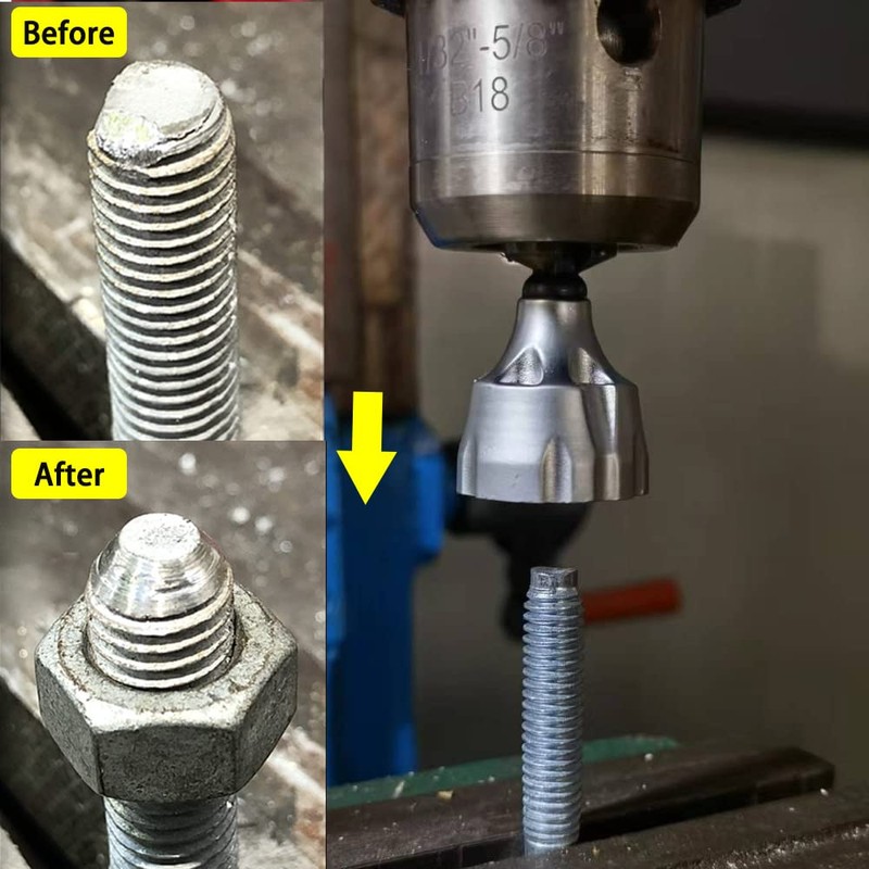 Saipor Chamfer Cutter Metal Reamer Chamfering Screw Burr Removal Thread