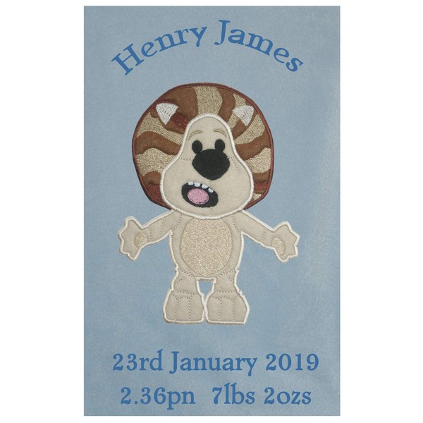 Raa Raa The Noisy Lion Personalised Applique Super Soft Fleece