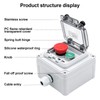 OELFFOW IP67 Outdoor Waterproof Box 2 Push Button (Letter) Emergency