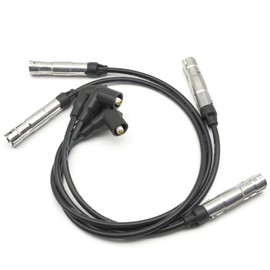 HEDORANCE 06A905430H IW-4125 7mm Ignition Spark Plug Wire Set 4PCS for Volkswagen Beetle Golf Jetta L4 2.0L