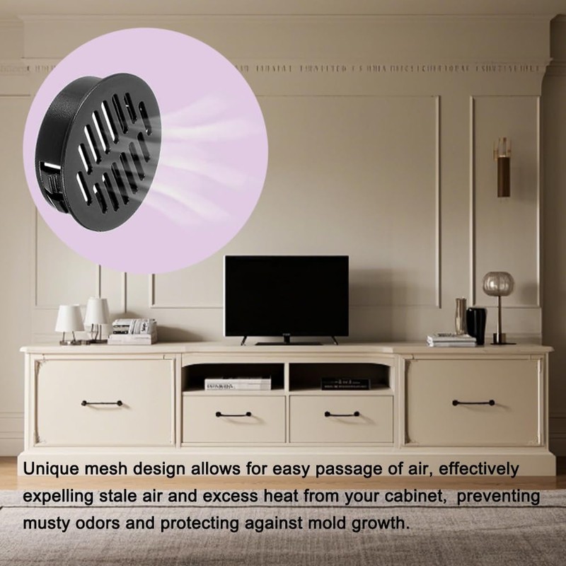 10 Pcs 50mm Round Air Vent Grille Grill Cover Air