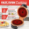 Gourmia Belgian Waffle Maker – Compact Design with Upright Storage,