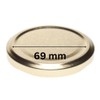 mikken 20 Lids, TO 66/6.9 cm for Jam Jars, Twist-Off