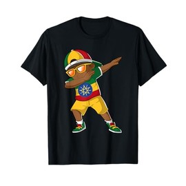 Ethiopian Boy Ethiopia Kid Patriotism Roots Heritage T-Shirt