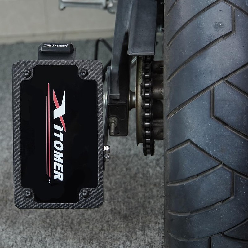 Xitomer Universal Side License Plate Holder Motorcycle License Plate Bracket