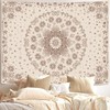 Fowocu Boho Floral Mandala Tapestry Wall Hanging Bohemian Flower Medallion