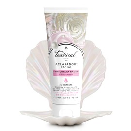 TEATRICAL Aclarador Facial, Corrige visiblemente el aspecto de manchas y da un efecto aclarado, Con concha nácar y niacinamida, contiene 75ml