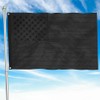 All Black American Flag 3×5 Ft Blackout Flag with Embroidered