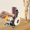 Mini Belt Sander,Table Top Electric Grinding Sanding Machine, 4000-9000/min Speed