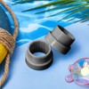 Thyle 2 Pcs Pool Umbrella Stabilizer Adapter Threaded Adapter Sleeves