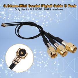 BLTIATLE SMA Antenna Extension Cable 6inch 3 Pack U.FL IPX IPEX MHF4 to SMA Male Connector 0.81mm Coaxial Pigtail Cable M.2 NGFF Interface Wireless Network Card WiFi Adapter