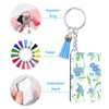 Pack of 120 Sublimation Blanks Key Chains Rectangular Sublimation Blanks