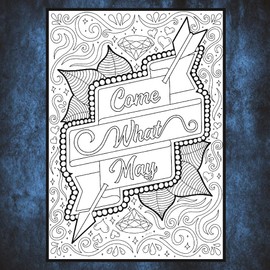 MOULIN ROUGE | “Come What May” Collection | COLORING PAGES by Coloring Broadway | Hand-drawn illustrations - Printed on matte card stock (8.5" x 11") - Set of 4 Individual Pages