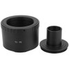 Microscope Lens Adapter, T2-FX Metal Eyepiece Adapter Ring Converter for