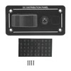 Toggle Switch Panel 12‑24V On Off Aluminum Red LED Indicator