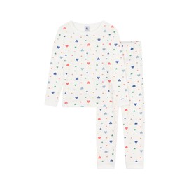Petit Bateau Girls Cloa Snug Sleepwear, Marshmallow/Multico