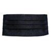 Men's Solid Multi-color Silk Cumberbund, Black, One Size