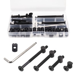 Crib Screws Hardware Replacement Kit - 28 Set Baby Bed Frame Bolts &Barrel Nuts Set,M6x20/40/60/80 mm Hex Drive Socket Cap Screws Barrel Nuts