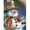 SPRINGBOK FEATHERED FRIENDS 1000 PC PUZZLE SNOWMAN IN HAT SCARF