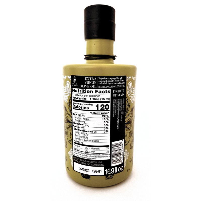 Award Winning, Robust, Hojiblanca Varietal Extra Virgin Olive Oil in