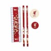 Team Direct Liverpool FC Particle Clear Pencil Case Stationery Set