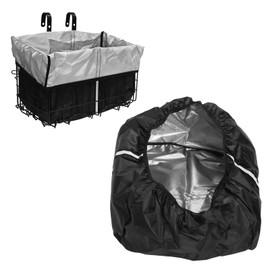 Bike Basket Liner, Rain Cover for Most Bike Baskets, Multiple Uses, Easy Installation, Secure Fixation, Lightweight and