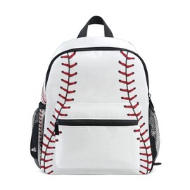 AUUXVA Baseball Lace Sport Ball Kids Toddler Backpack for Men Women,Preschool Shoulder Bag School Bookbag Backpack for Boy Girls Student Baby Diaper Bag Nursery Bag
