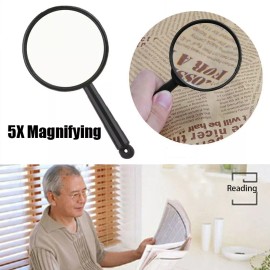 Unbranded Tool Reading Glass Lens  5X Magnifying Hand Held Magnifier Jewelry Loupe US