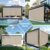 AOSKY Outdoor Roller Shades，Cordless Patio Shades Roll Up Outdoor Blinds，Roller